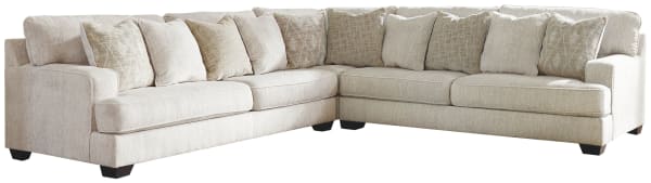 Rawcliffe - Parchment - Left Arm Facing Sofa, Wedge, Right Arm Facing Sofa Sectional