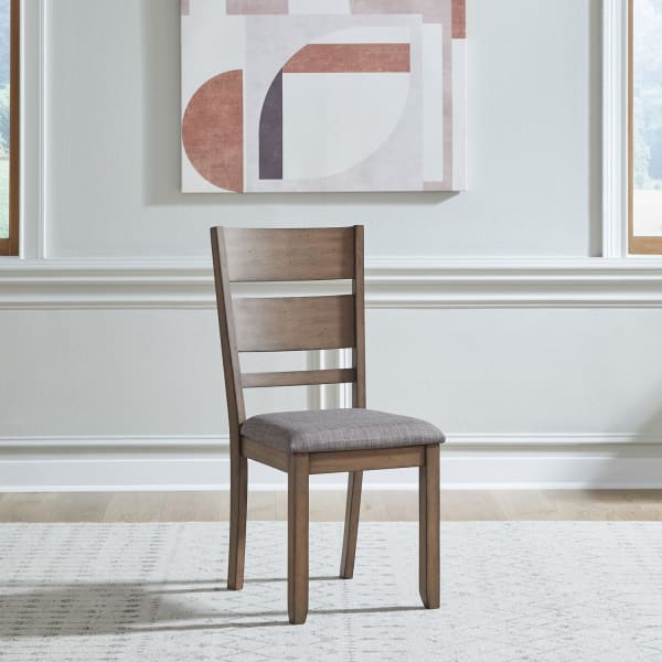 Brook Bay - Slat Back Upholstered Side Chair (RTA) - Brown