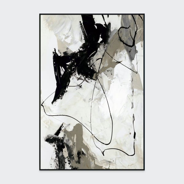 Chaos II - Painting Art By Buddy Whitlock - Black & White
