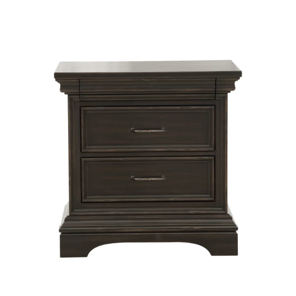 Caldwell - 2 Drawer Nightstand - Brown