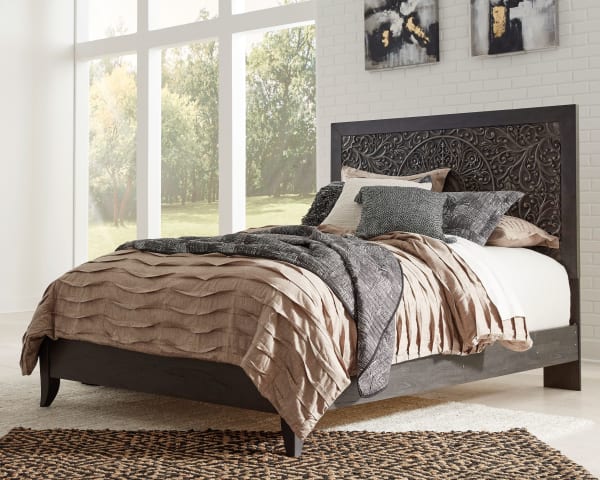 Paxberry - Black - Queen Panel Bed