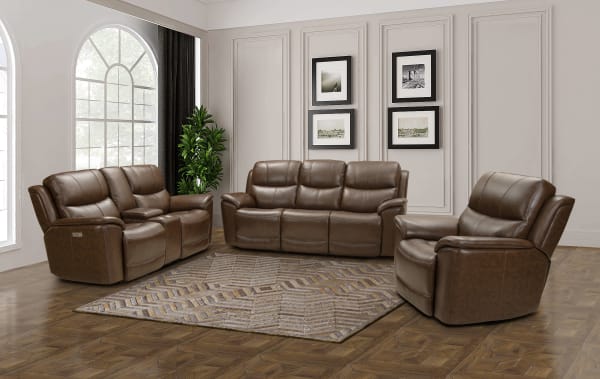 Kaden - Sofa With Power Recline With Power Headrest And Power Lumbar - Brown