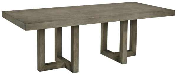 Anibecca - Gray - Rectangular Dining Room Table