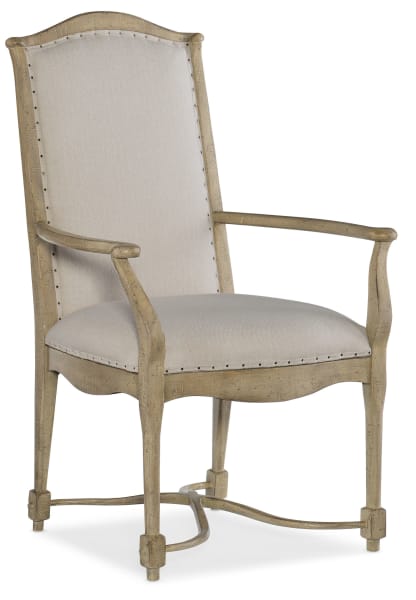 Ciao Bella - Upholstered Back Arm Chair - Natural