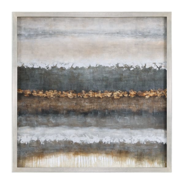 Layers - Landscape Art - Pearl Silver