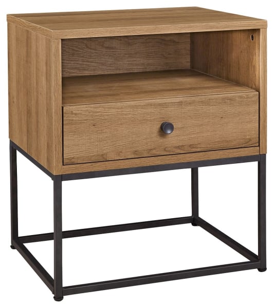 Thadamere - Light Brown - One Drawer Night Stand