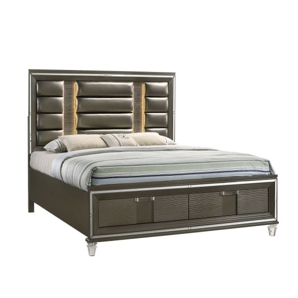 Twenty Nine - 2-Drawer King Storage Bed - Dark Brown