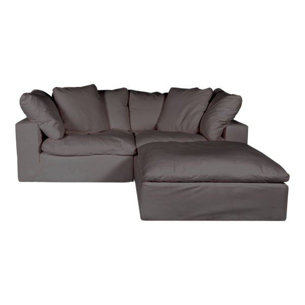 Clay - Livesmart Fabric Nook Modular Sectional - Light Gray