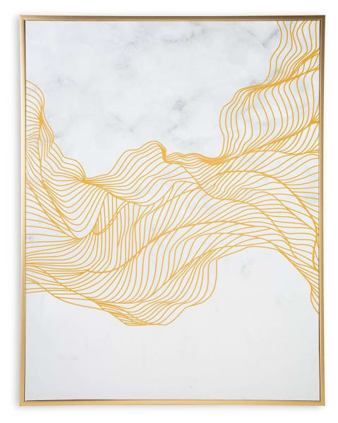 Richburgh - White / Gold Finish - Wall Art