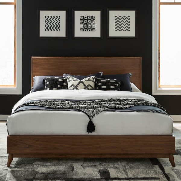 Century Modern - Queen Platform Bed - Walnut