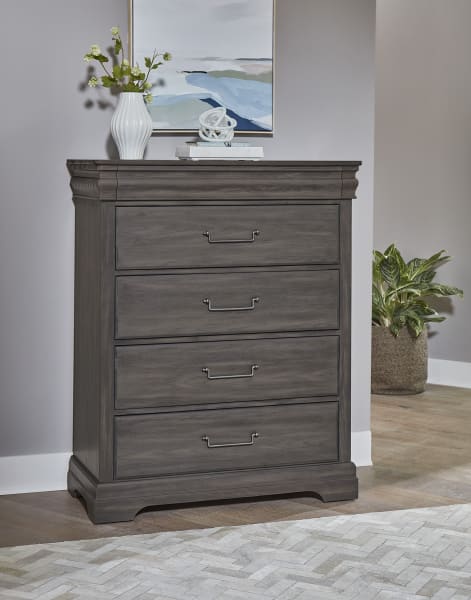 Vista - 5 Drawer Chest - Gray