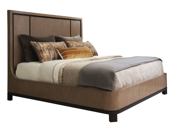 Zanzibar - Cape Verde Panel Bed 6/6 King - Light Brown