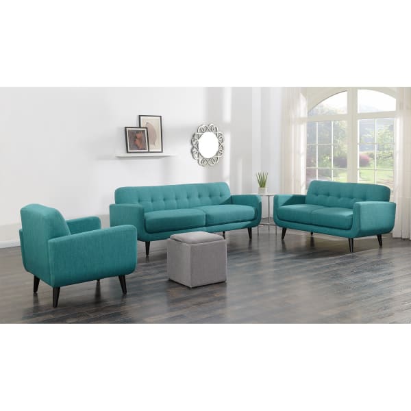 Hadley - 3 Piece Sofa Set - Teal
