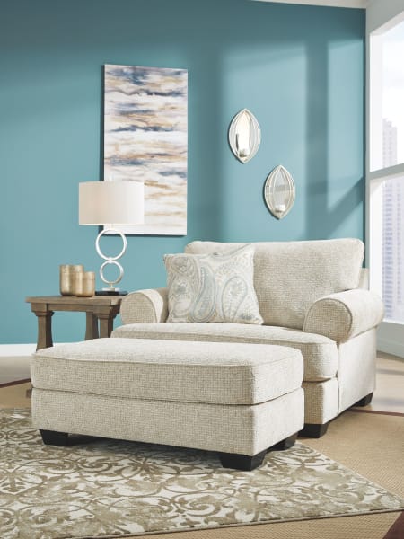 Monaghan - Sandstone - 2 Pc. - Chair and a Half with Ottoman