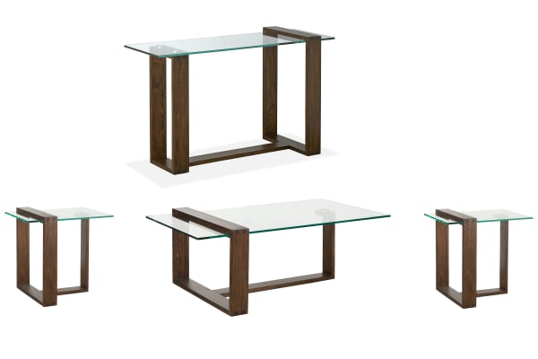 Bristow - Rectangular Cocktail Table With 2 End Tables And Sofa Table - Acorn