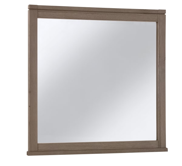Tide & Timber - Landscape Mirror With Beveled Glass - Gray Oak