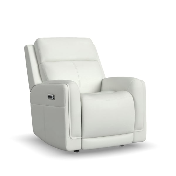 Alister - Power Gliding Recliner With Power Headrest And Lumbar - Porcelain