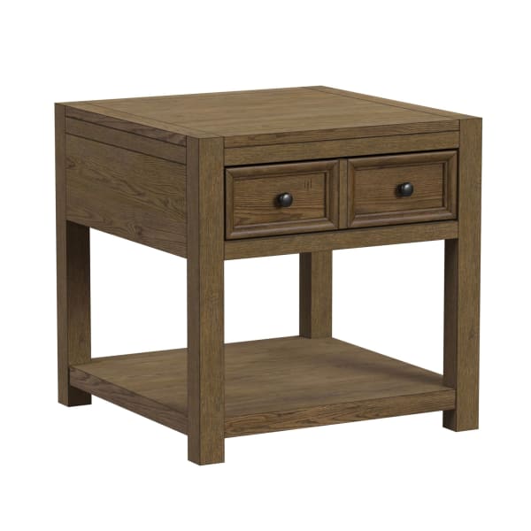 Heritage & Home - End Table - Oak Brown
