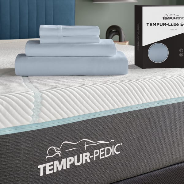 Linens - Tempur Luxe Egyptian Cotton Sheet Set - Sleepy Blue - Full