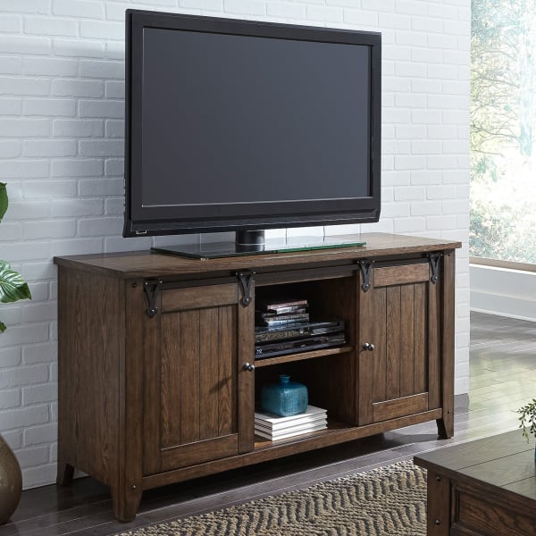 Lake House - TV Console - Rustic Brown