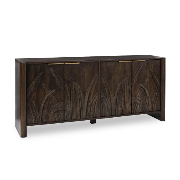 Ledro - Wood 4 Door Buffet - Dark Brown