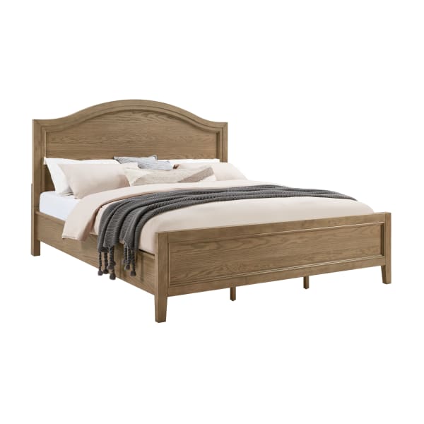 Arlington - King Panel Bed - Dark Brown