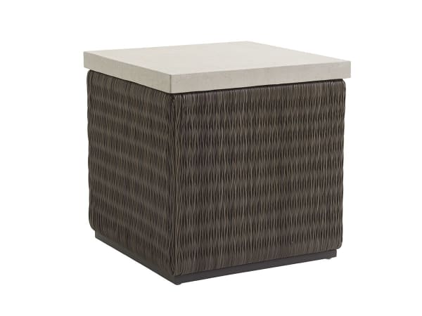 Cypress Point Ocean Terrace - Square End Table - Dark Brown