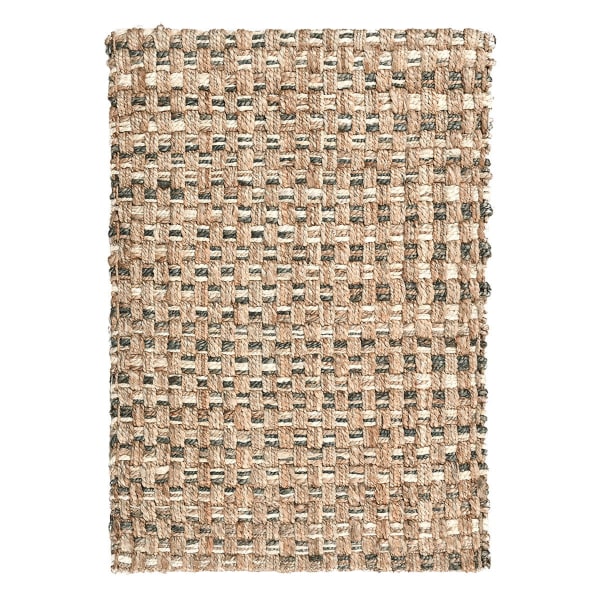 Jute Favorites - 2' x 3' Panama Rug - Natural/Ivory/Gray