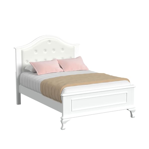 Jesse - Full Panel Bed - White