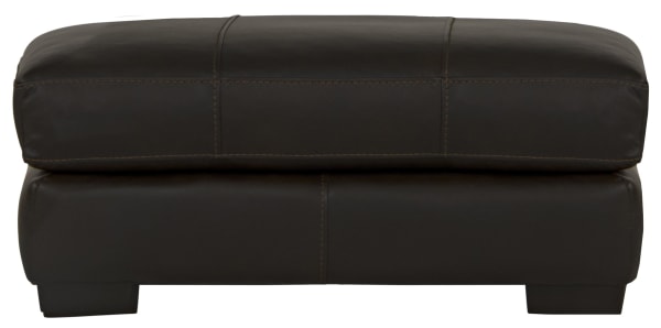 Marco - Ottoman - Chocolate - Leather