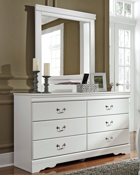 Anarasia - White - Dresser, Mirror