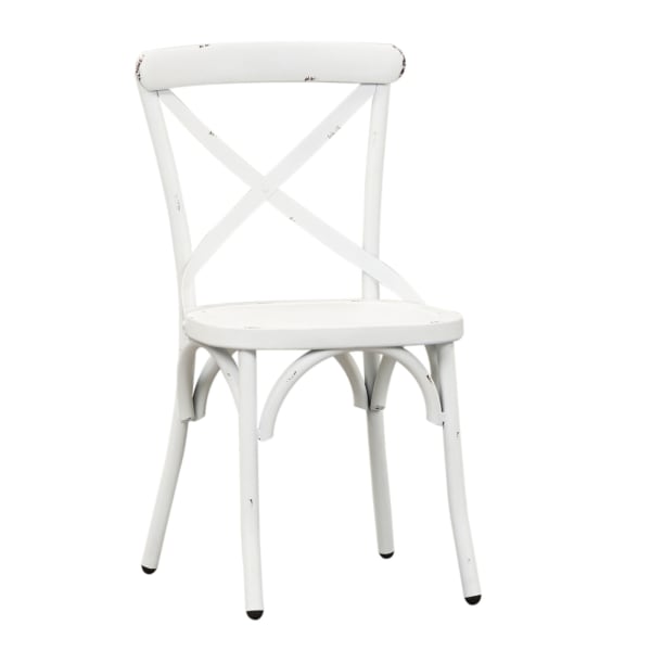 Vintage Series - X Back Side Chair - Antique White