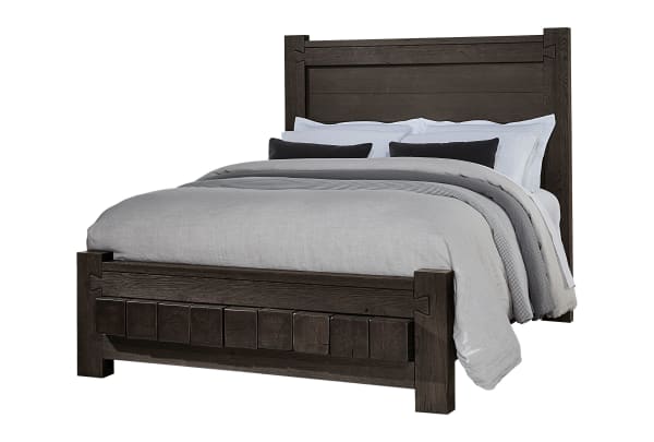 Dovetail Queen Dovetail Poster Bed with 6 x 6 Footboard Finish - Java