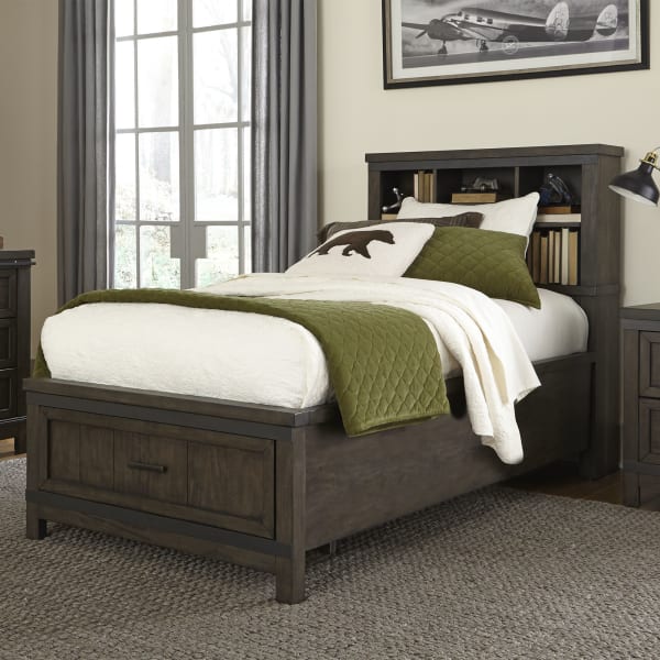 Thornwood Hills - Full Bookcase Bed - Dark Brown