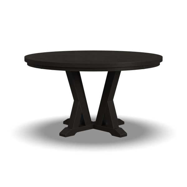 Lattice - Round Dining Table - Dark Brown