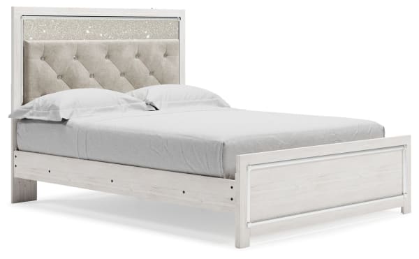 Altyra - White - Queen Uph Panel Headboard