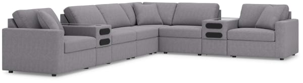 Modmax - Granite - 8-Piece Sectional With Audio System Console