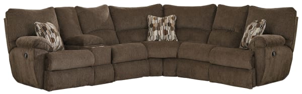 Elliott Sectional Lay Flat Reclining RSF - Chocolate