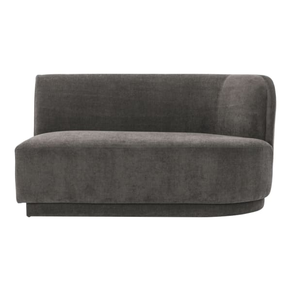 Yoon - Right 2 Seat Sofa - Dark Gray