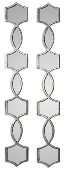 Vizela - Metal Mirrors (Set of 2) - Pearl Silver