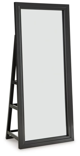 Evesen - Black - Floor Standing Mirror/Storage