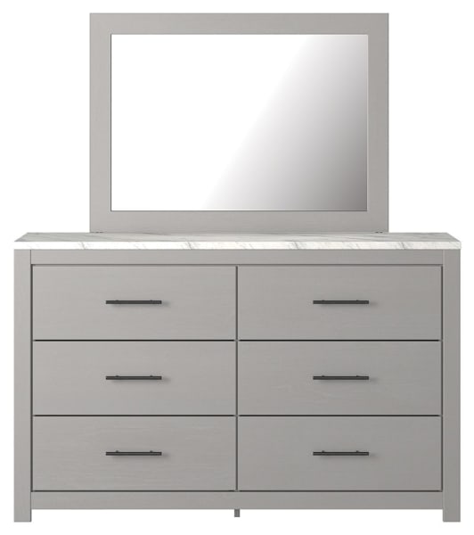Cottenburg - Light Gray/white - Dresser, Mirror