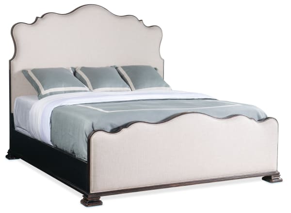 Charleston - King Upholstered Bed - Black
