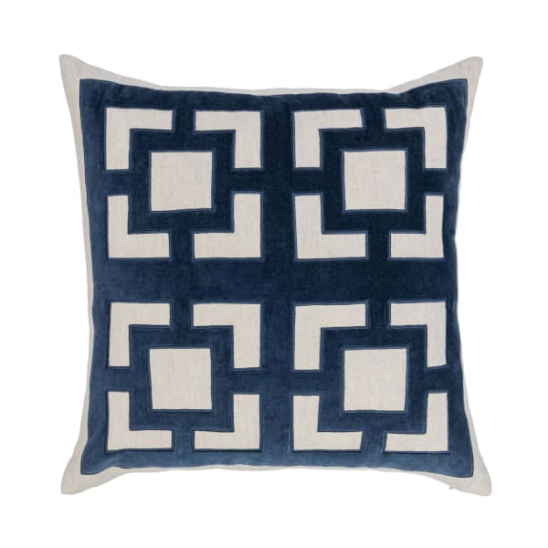 Novel Estate - 22" x 22" NV Corbin Pillow - Navy Blue