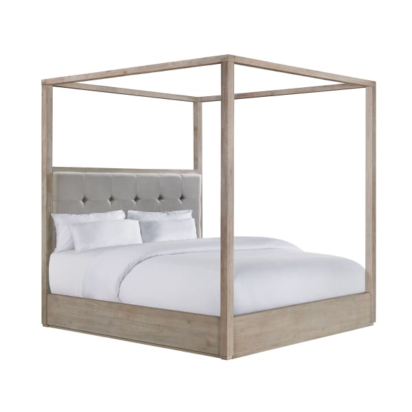 Arcadia - King Canopy Bed - Grey