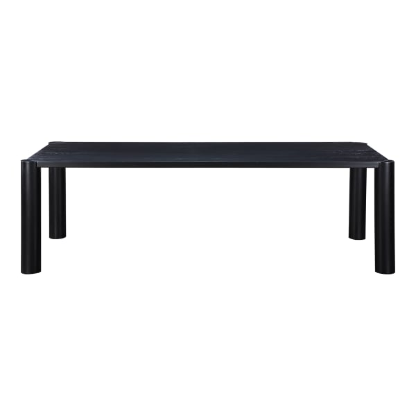 Post - Large Dining Table - Black Oak