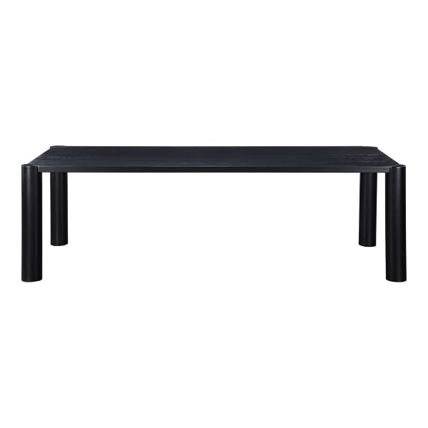 Post - Large Dining Table - Black Oak