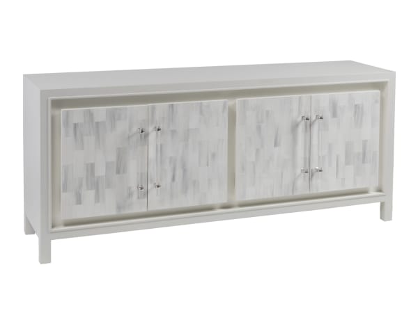 Signature Designs - Elation White Media Console