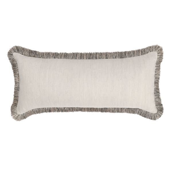 Radiant Oasis - Nola Pillow 16' x 36' - Natural/Black