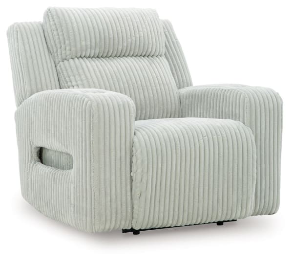 Forest Lake - Alloy - Power Recliner With Adj Headrest